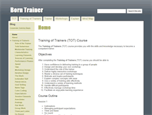 Tablet Screenshot of borntrainer.com